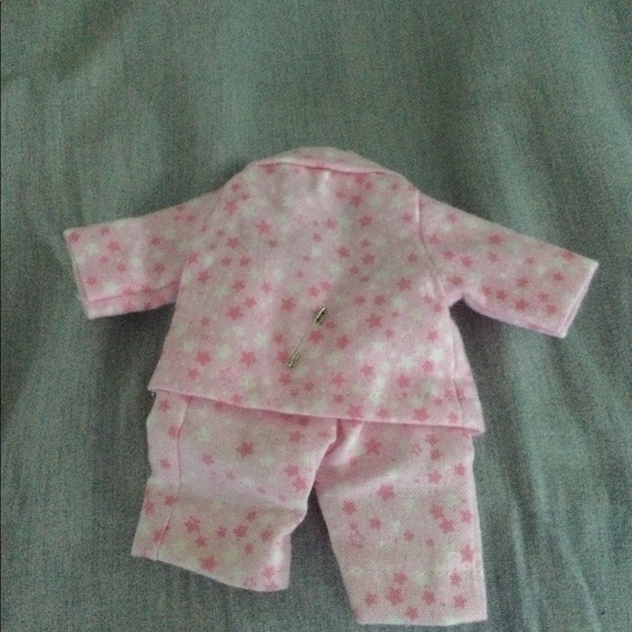 Pink and white doll pajamas - Picture 2 of 9